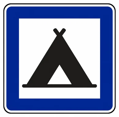 612. дорожный знак «Кемпинг»