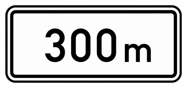 801. дорожный знак «Расстояние до объекта»