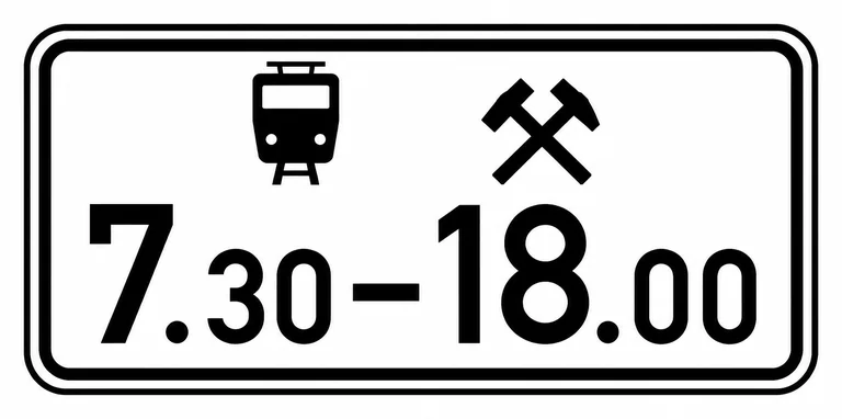 851. дорожный знак «Время работы платной стоянки»